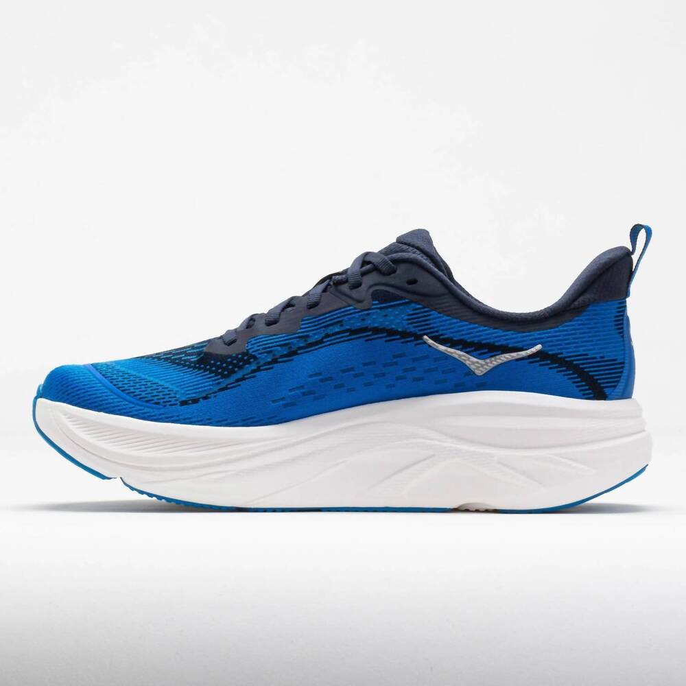 NEW HOKA men's skyflow shoes in varsity navy/electric cobalt - Picture 3 of 8